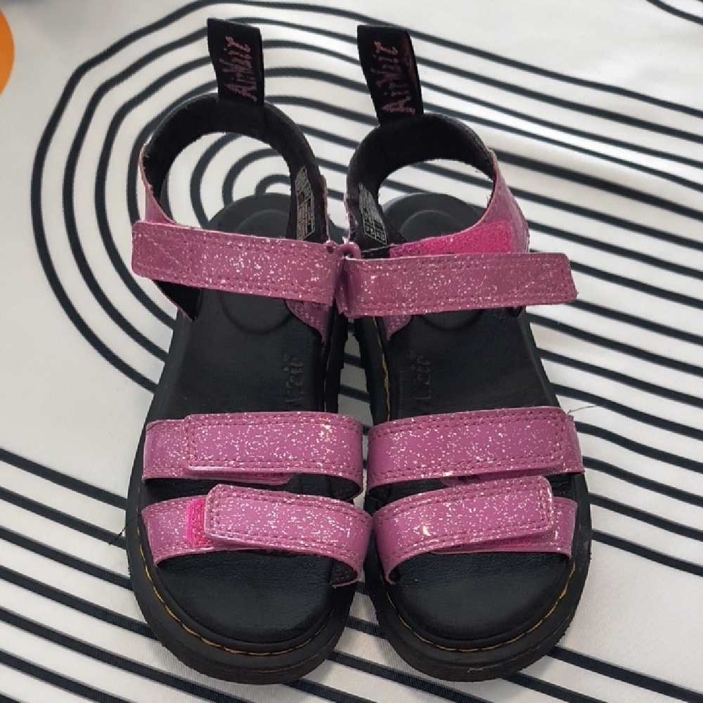 Dr. Martens Kids Glittery Pink Sandals
